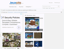 Tablet Screenshot of jeuxclic.com